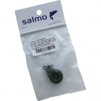 Груз SALMO с вертлюгой Grippa Swivel green 040г