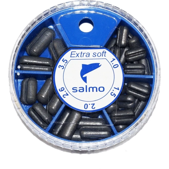 Грузила SALMO Extra Soft малый 5 секций 1.0-3.5г 060г набор 1005-S005 Грузила SALMO Extra Soft малый 5 секций 1.0-3.5г 060г набор 1005-S005
