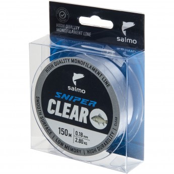 Леска монофильная SALMO SNIPER CLEAR 150/018 Леска монофильная SALMO SNIPER CLEAR 150/018